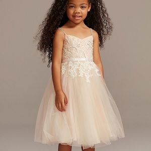 David's bridal flower girl dress